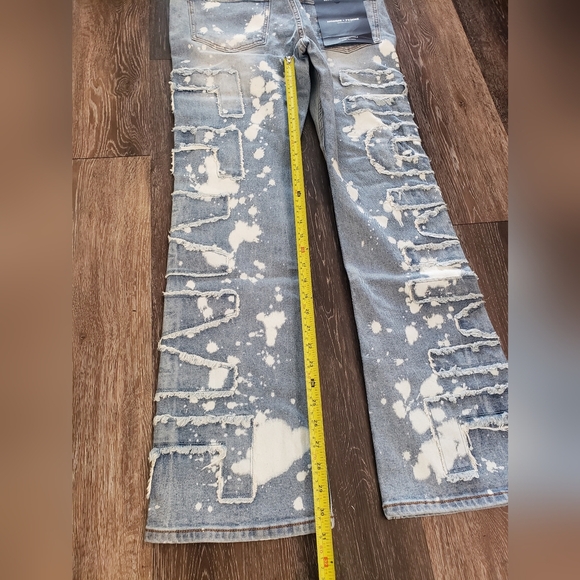 HOMME+FEMME TWILIGHT DENIM SPOT WASHED BLUE SIZE 32 - Picture 8 of 13